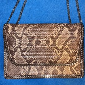 Express Brand Python Clutch